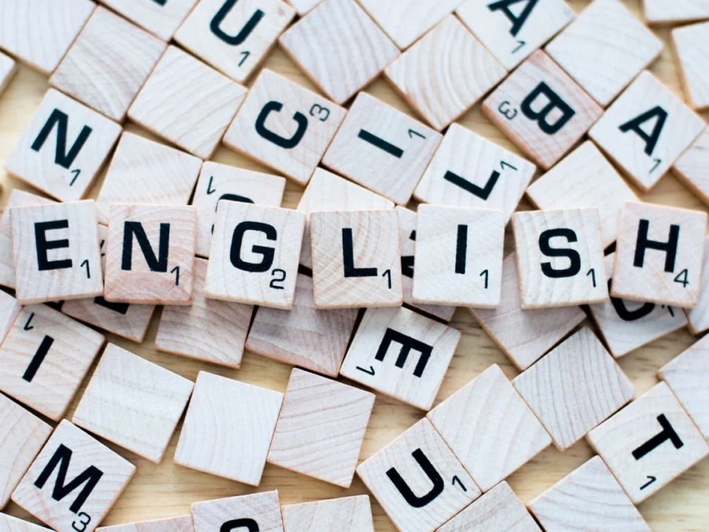 English blocks representing the English section of the US citizenship test.