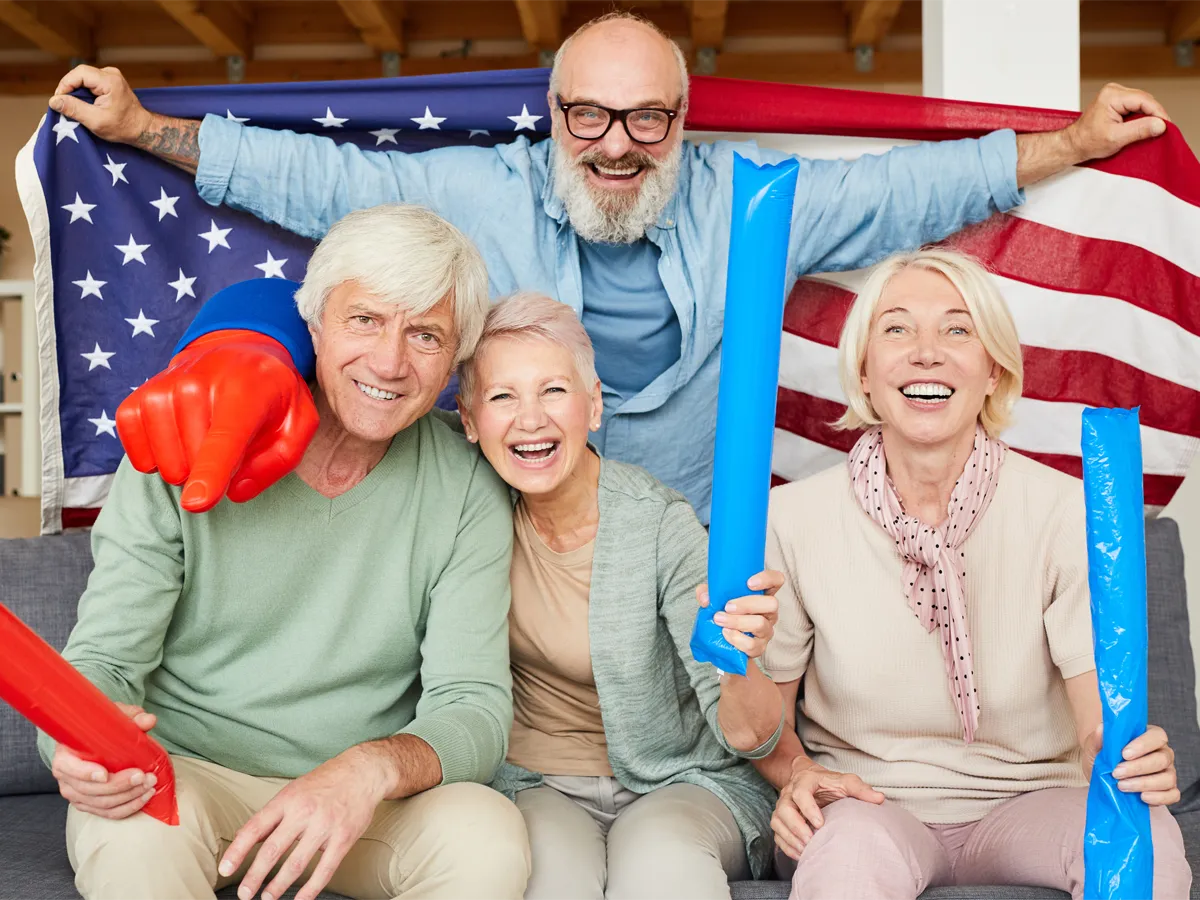 Family reunification success in the US with a happy reunited family outdoors