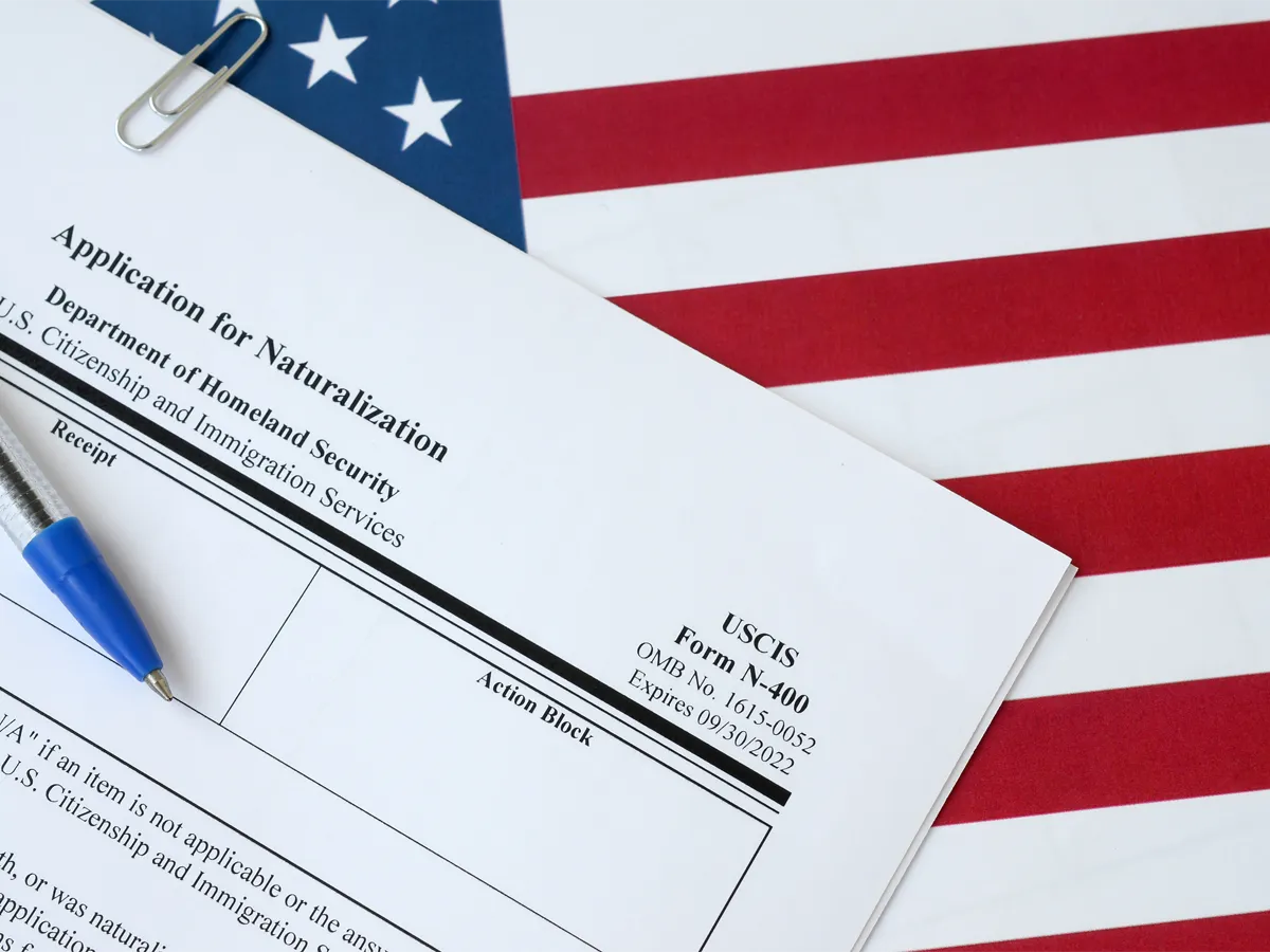 N-400 yes no questions form for US citizenship application