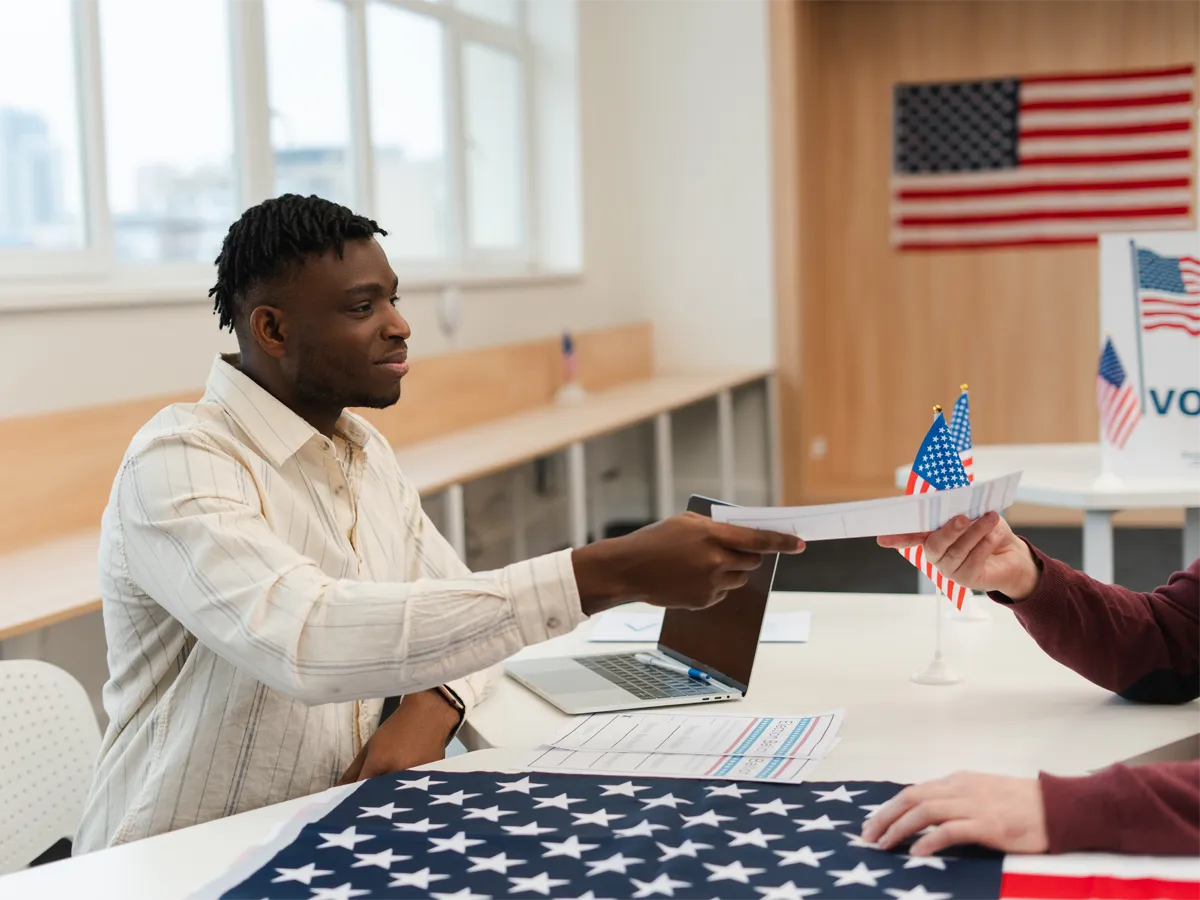 What to bring to US citizenship interview – applicant preparing documents