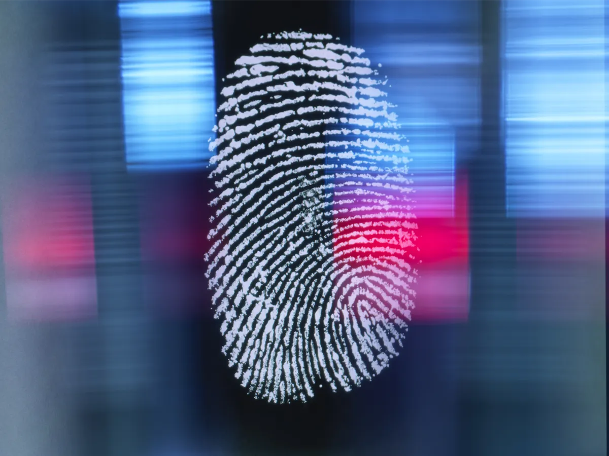 Fingerprint scan taken during a USCIS biometrics appointment for citizenship.